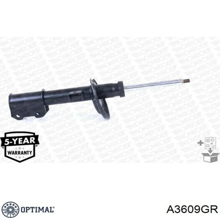 Амортизатор передній, правий Optimal A3609GR ціна, від 41.34 USD