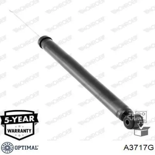 Амортизатор задній Optimal A3717G ціна, від 36.51 USD
