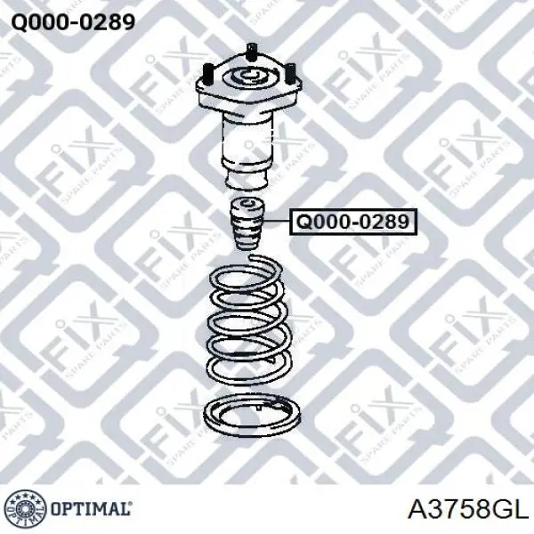 A3758GL Optimal Ліва передня стійка