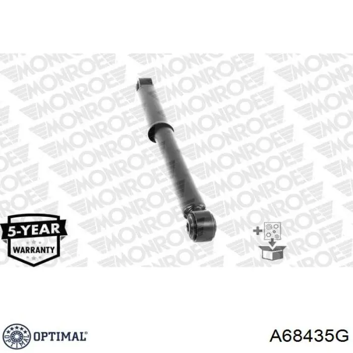 Амортизатор задній Optimal A68435G ціна, від 47.41 USD