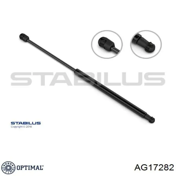 Амортизатор багажника AG17282 Optimal