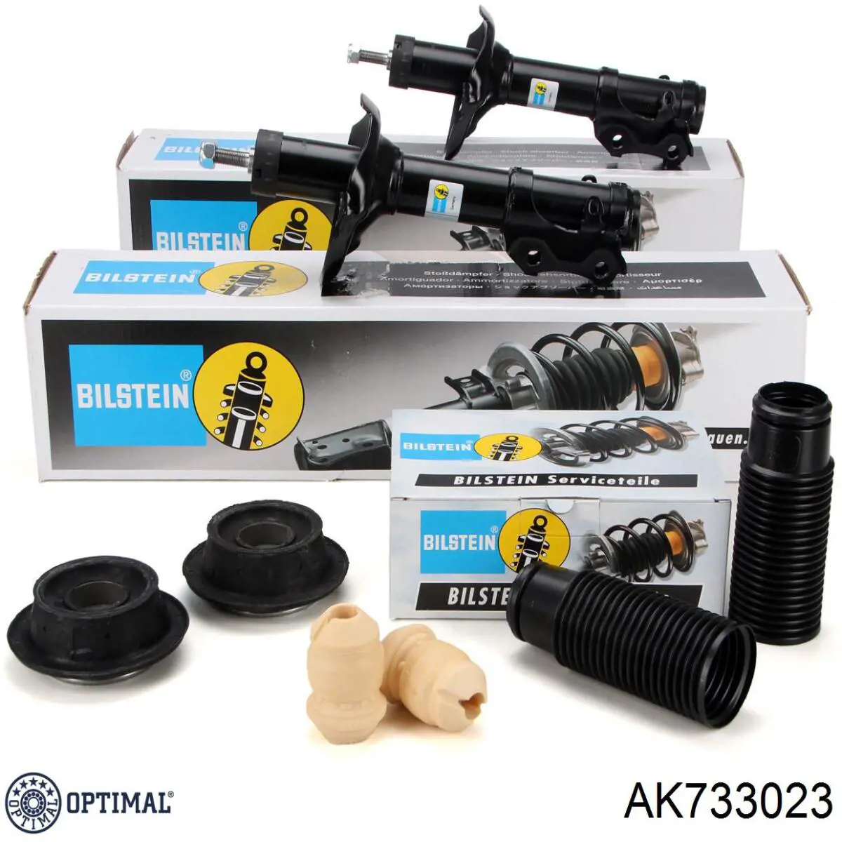 AK733023 Optimal буфер-відбійник амортизатора переднього + пильовик