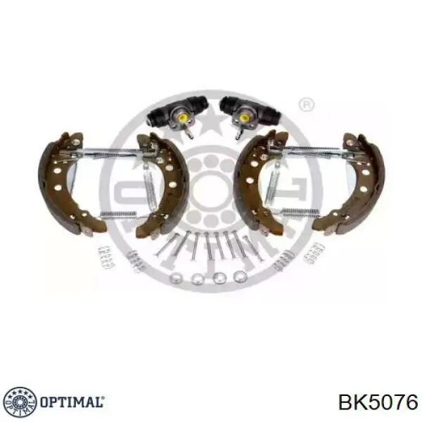 BK5076 Optimal колодки гальмівні задні барабанні, в зборі з циліндруми, комплект