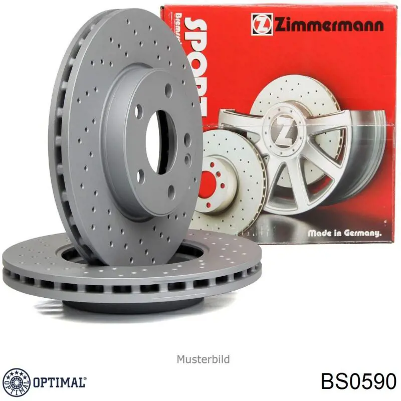 BS0590 Optimal Гальмо дискове переднє