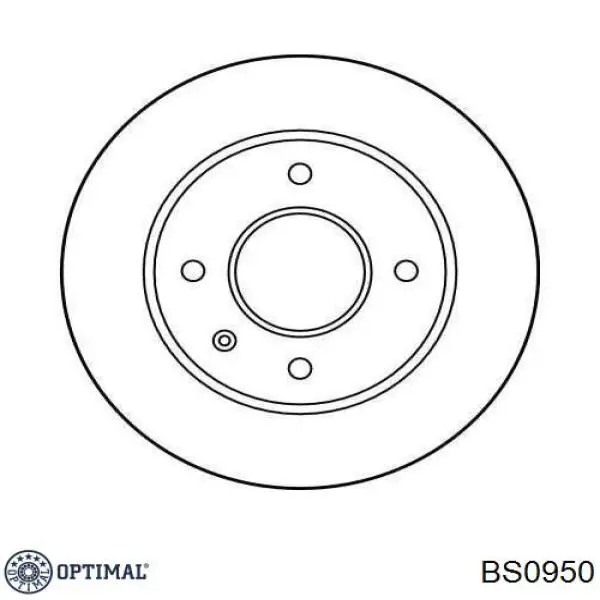 BS0950 Optimal Гальмо дискове переднє