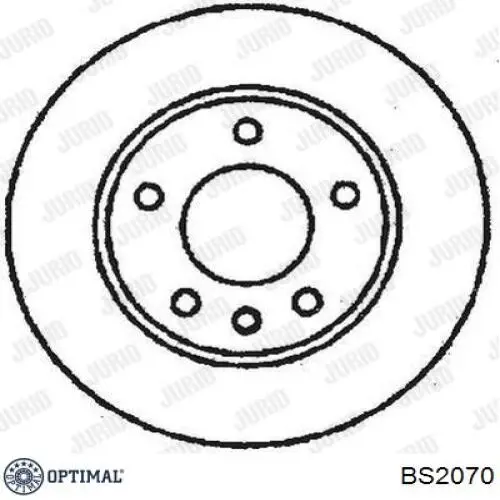 Диск гальмівний задній Optimal BS2070