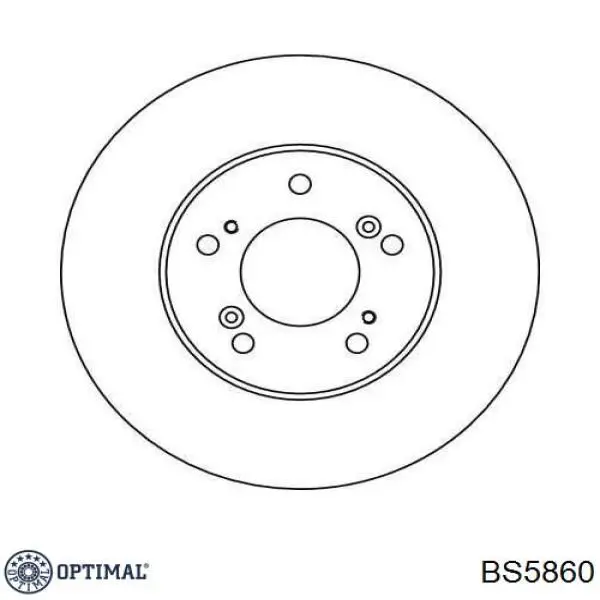 Диск переднього гальма Optimal BS5860 ціна, від 38.50 USD