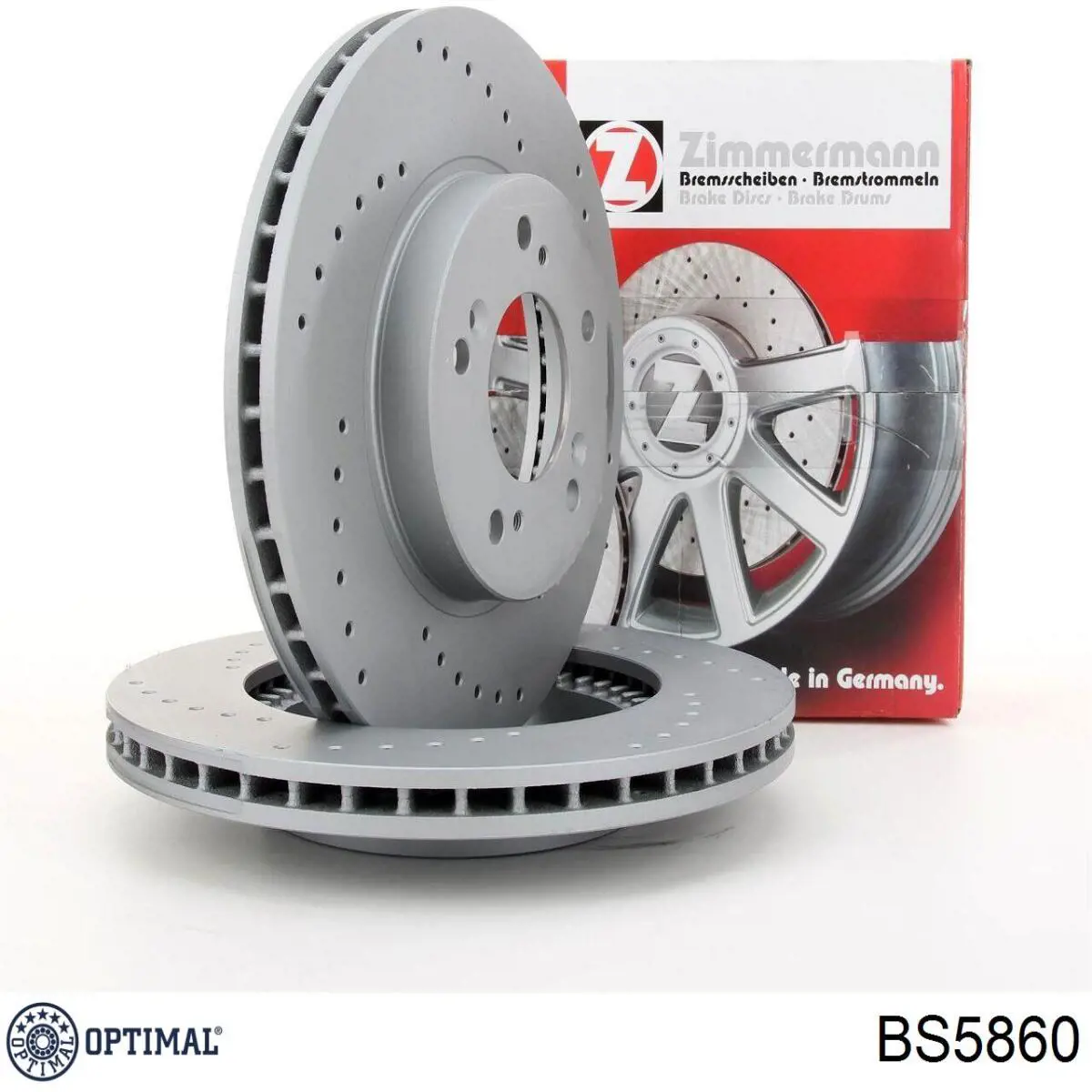 Диск гальмівний передній Optimal BS5860