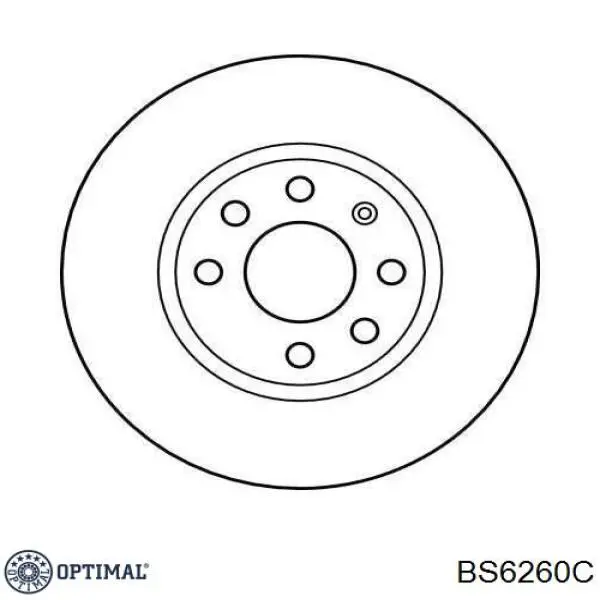 Гальмівні диски передні BS6260C Optimal
