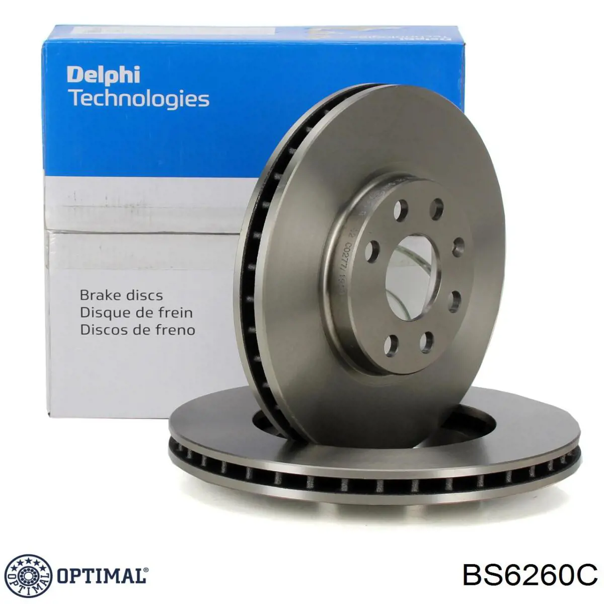 Диск переднього гальма Optimal BS6260C ціна, від 29.31 USD