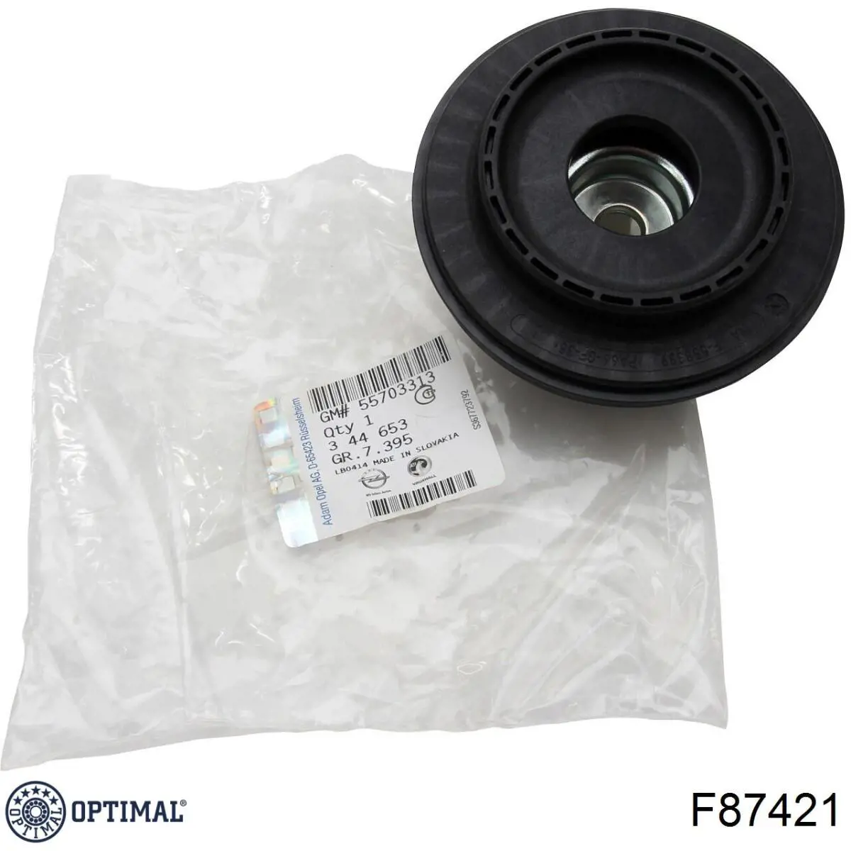 Подушка амортизатора переднього Optimal F87421