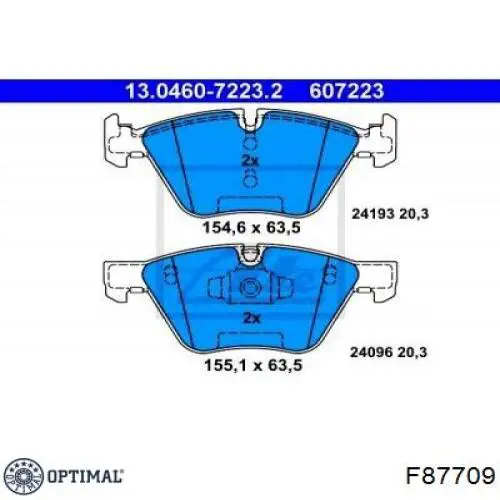 Купити F87709 Optimal Буфер-відбійник амортизатора заднього