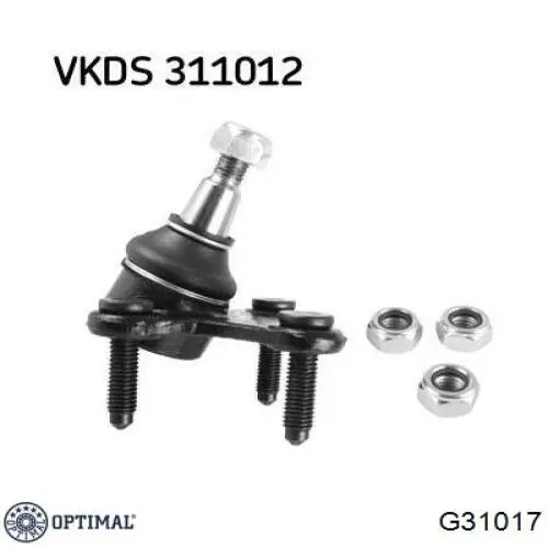Кульова опора, нижня, права G31017 Optimal