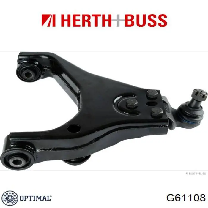 Важіль передньої підвіски нижній, лівий G61108 Optimal
