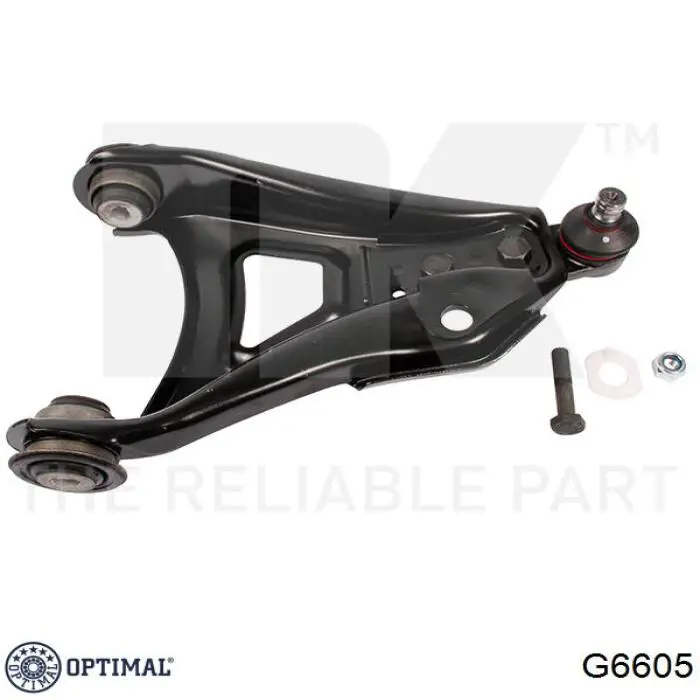 Важіль передньої підвіски нижній, правий Optimal G6605 ціна, від 31.05 USD