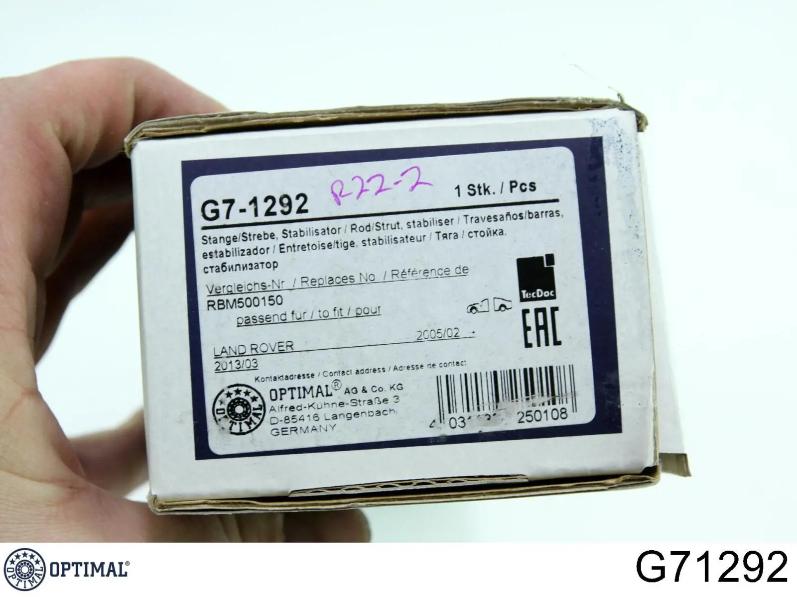 Тяжка стабілізатора, переднього, ліва Optimal G71292 ціна, від 16.88 USD