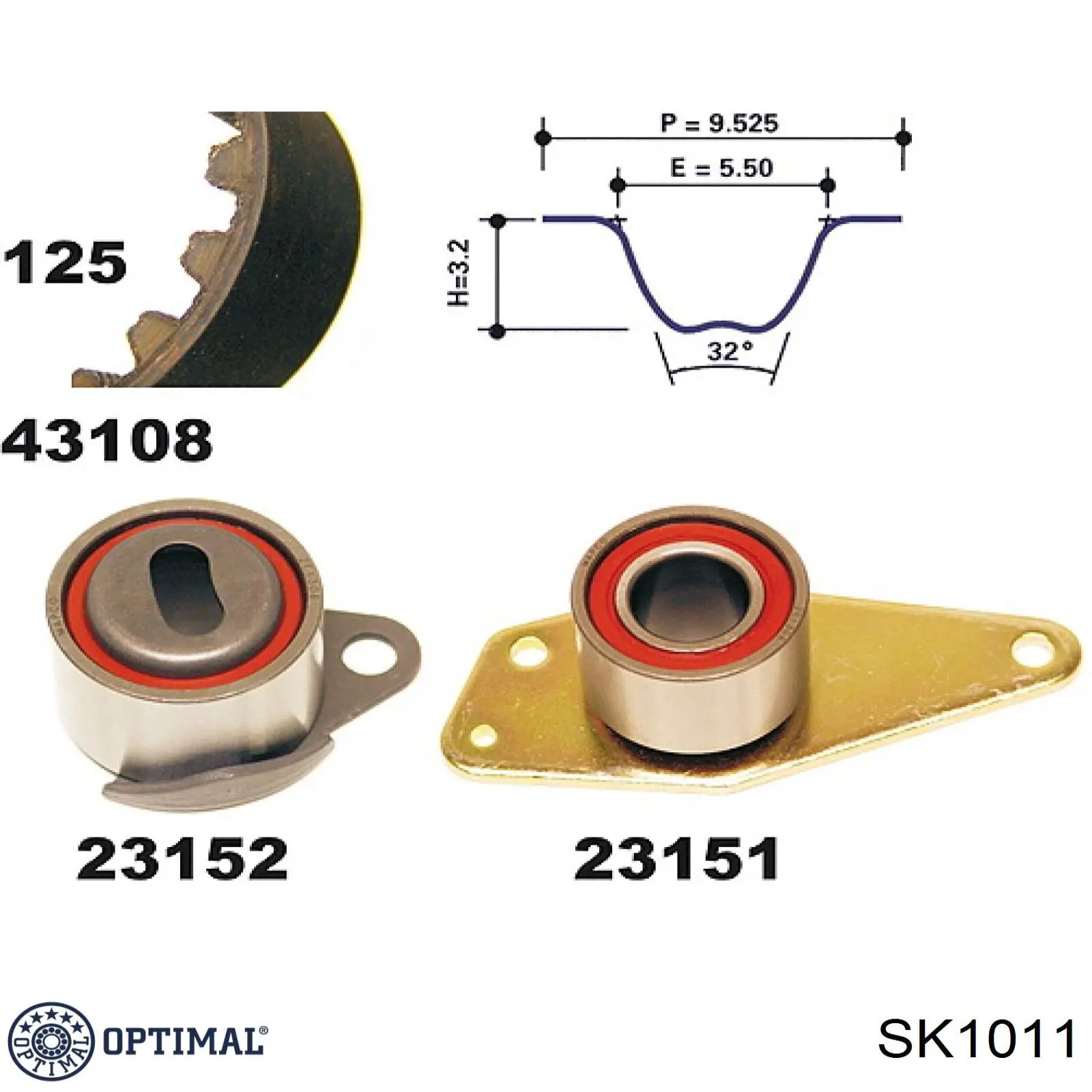 SK1011 Optimal комплект грм