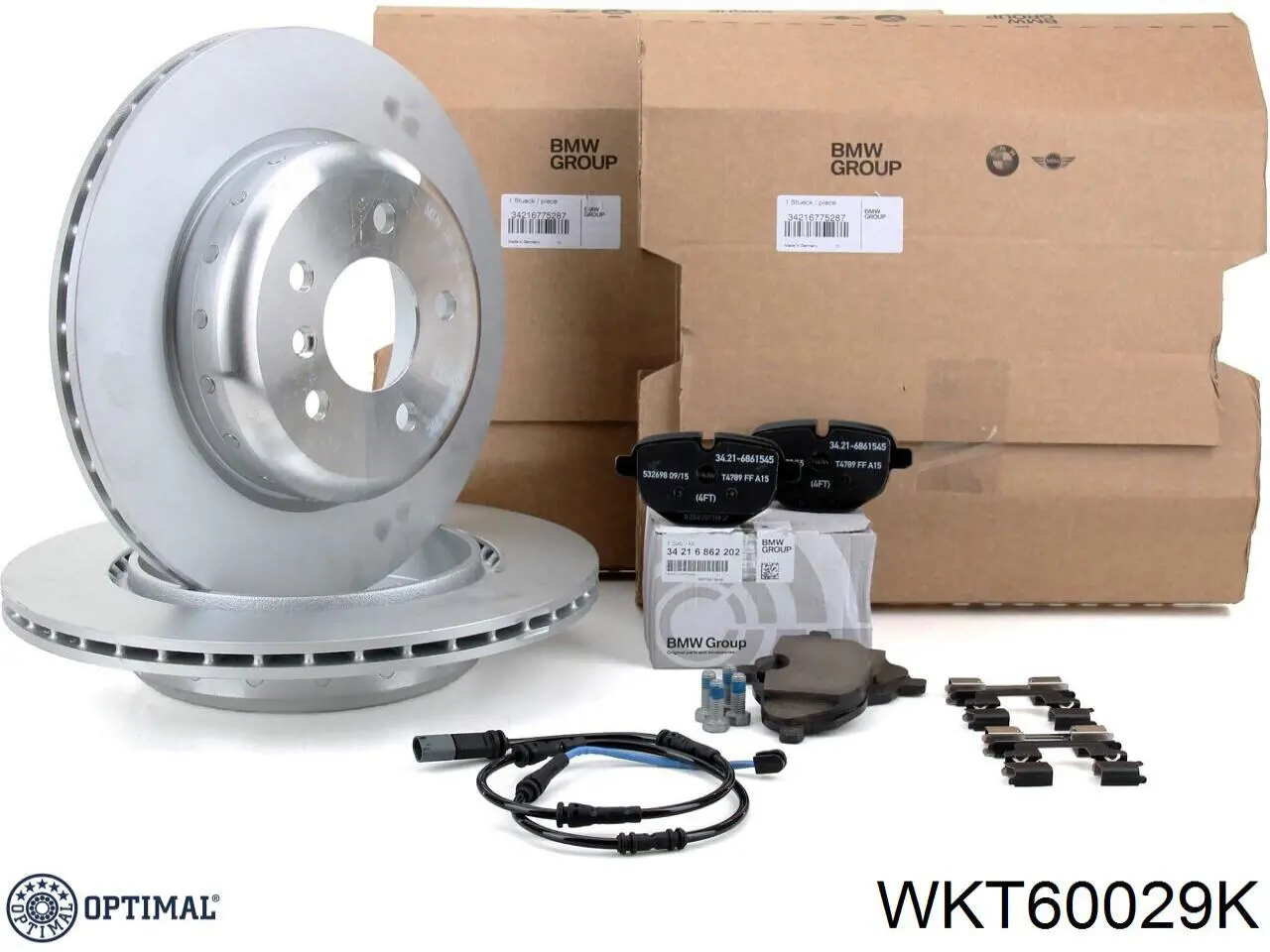 Датчик зносу гальмівних колодок, задній Optimal WKT60029K