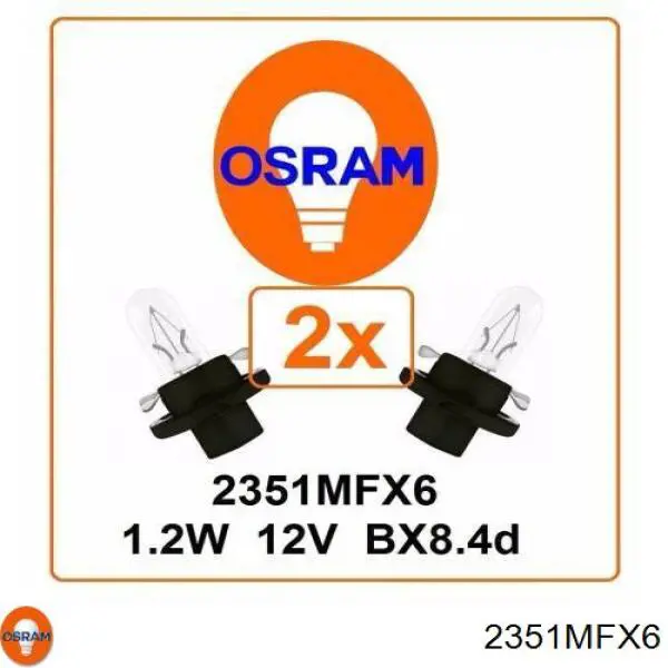 Освітлення щитка приладів Osram 2351MFX6