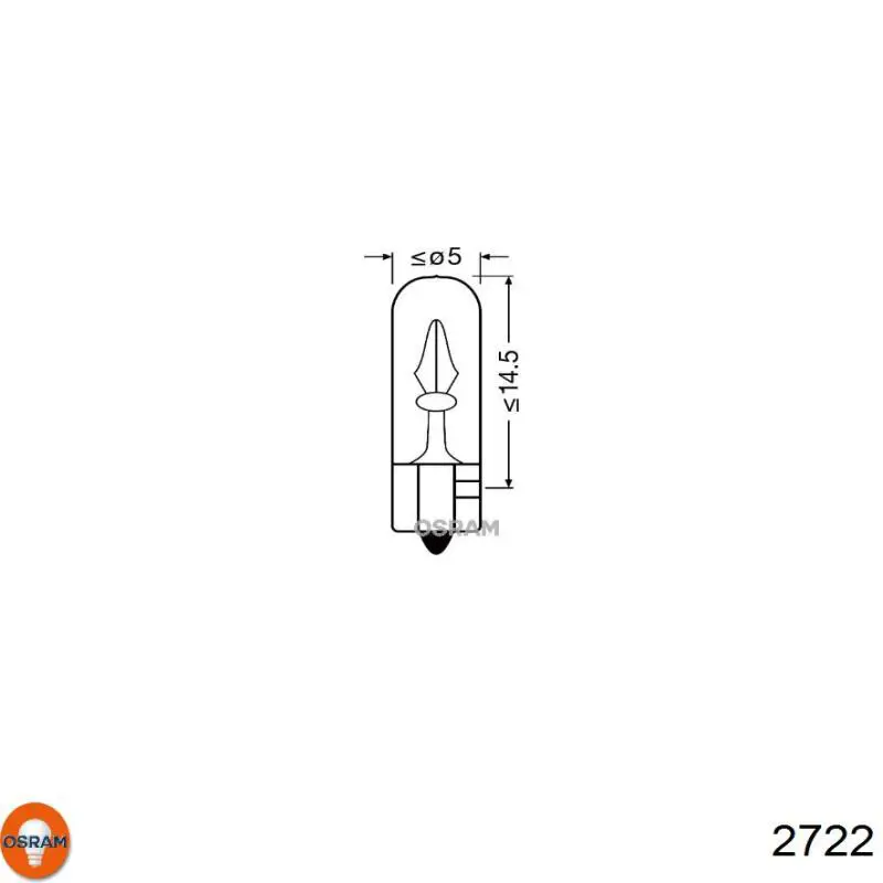2722 Osram Лампи контрольні (Ліхтарі контрольних ламп)