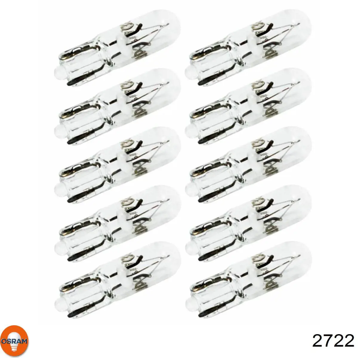 Лампочка щитка / панелі приладів 2722 Osram