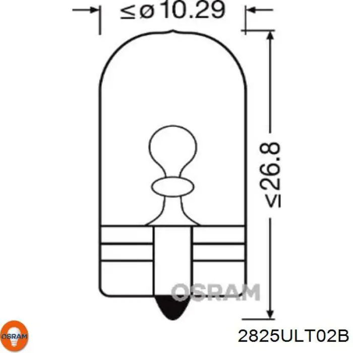 Купити 2825ULT02B Osram Лампочка плафону освітлення салону/кабіни