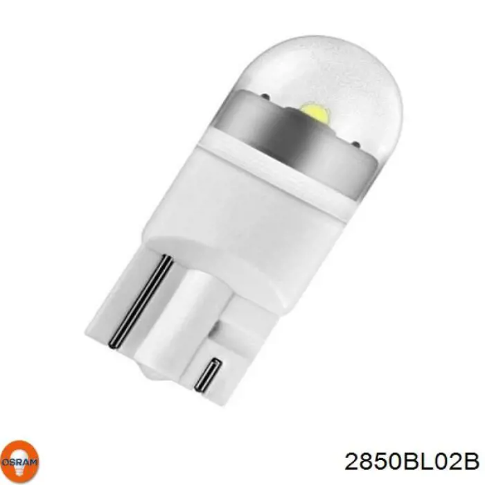 Лампочка плафону освітлення салону/кабіни 2850BL02B Osram