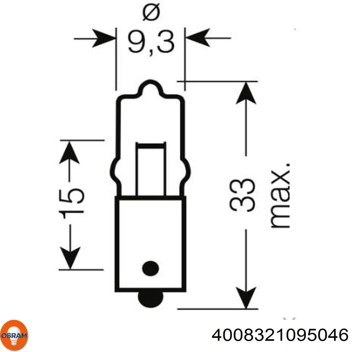 4008321095046 Osram Лампочка плафону освітлення салону/кабіни