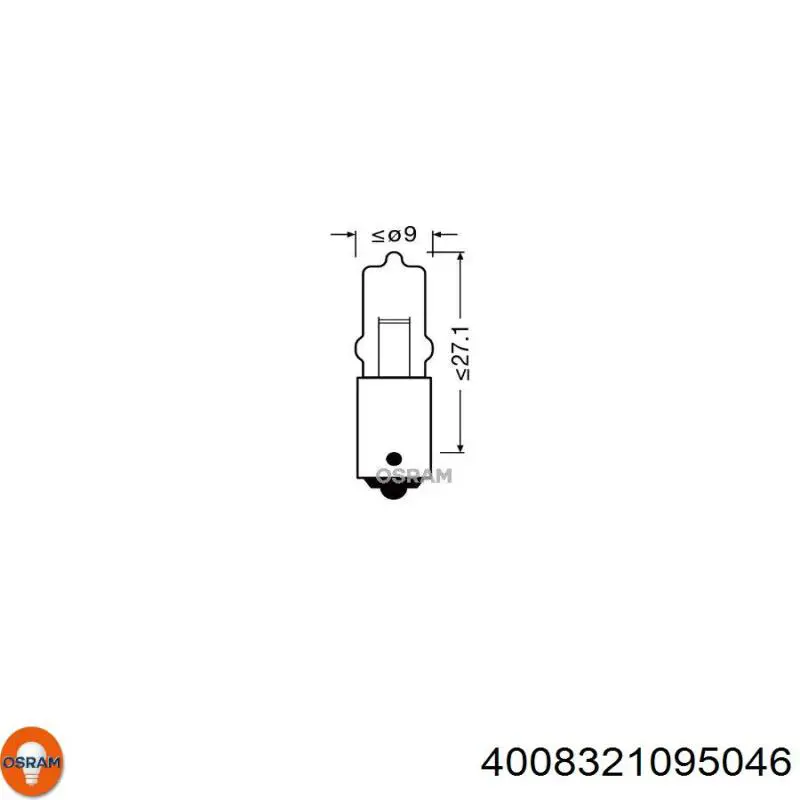 Лампочка плафону освітлення салону/кабіни Osram 4008321095046 ціна, від 3.41 USD
