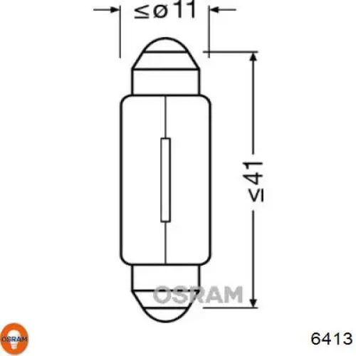 6413 Osram Лампа автомобільна