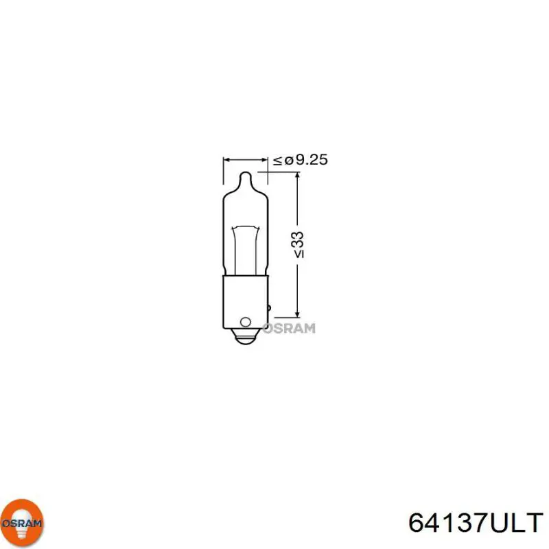 64137ULT Osram Лампочка покажчика повороту