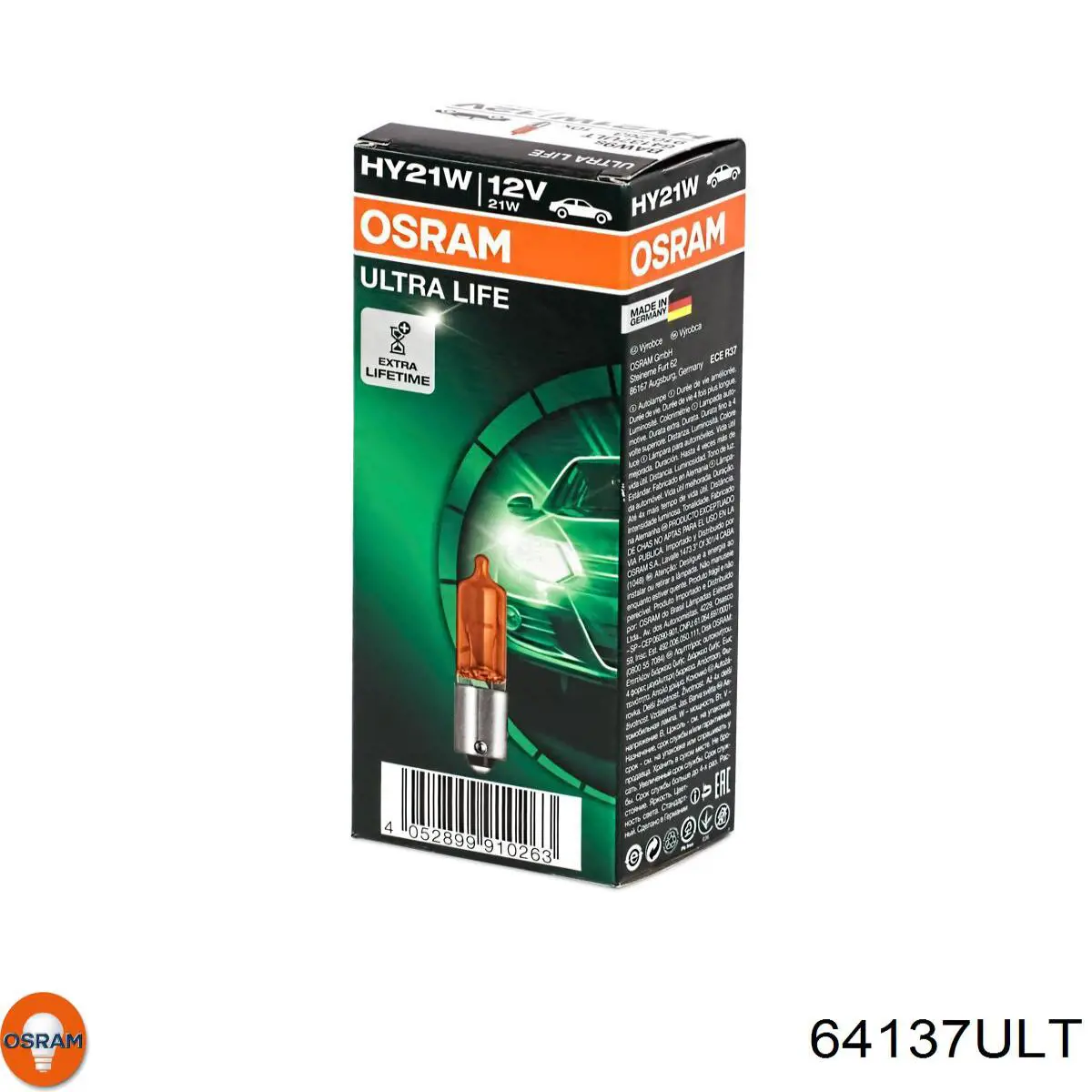 Лампочка покажчика повороту 64137ULT Osram
