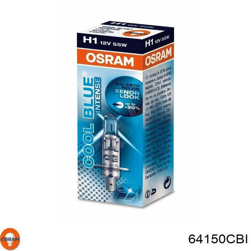 Лампочка галогенна Osram 64150CBI ціна, від 3.17 USD