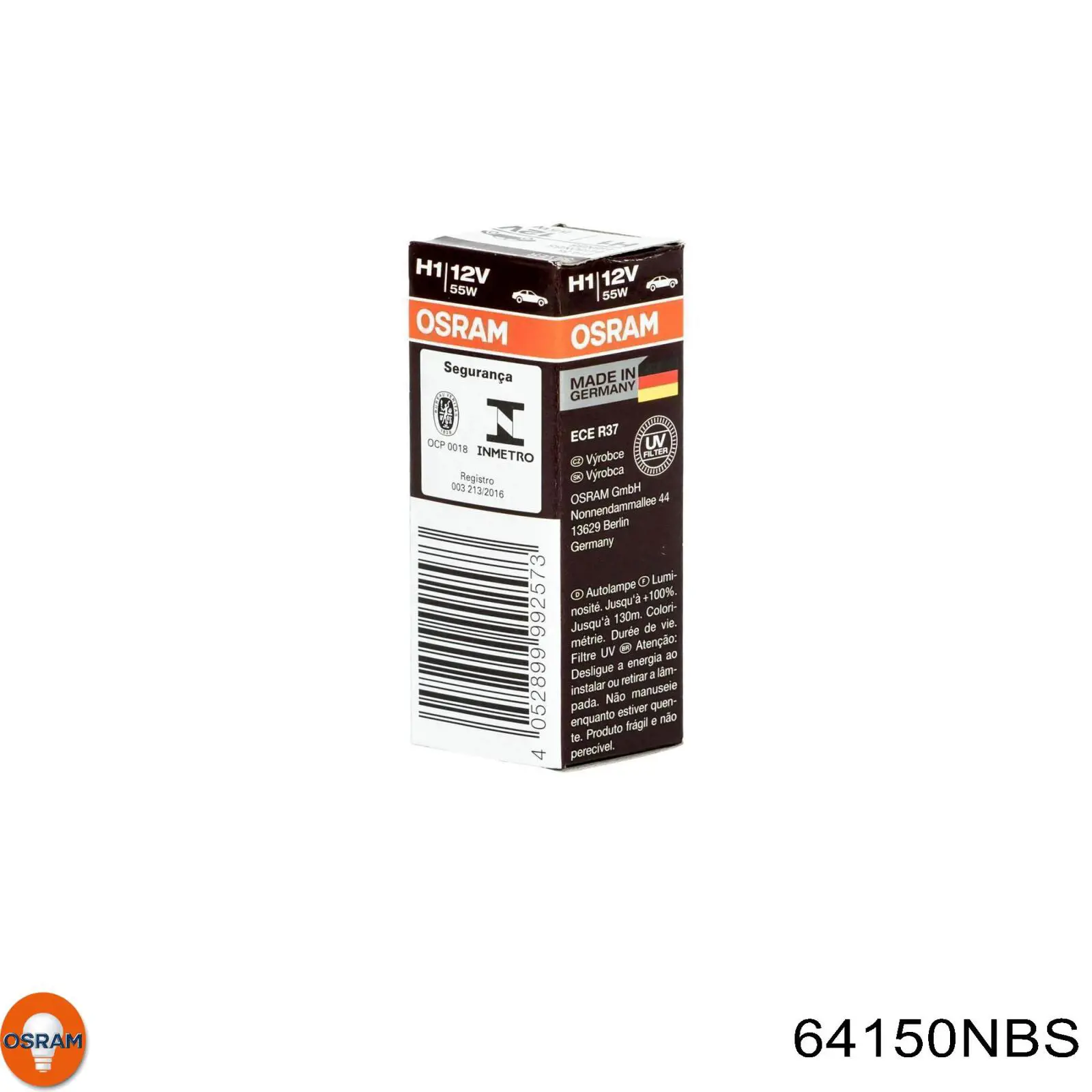 Лампочка галогенна 64150NBS Osram