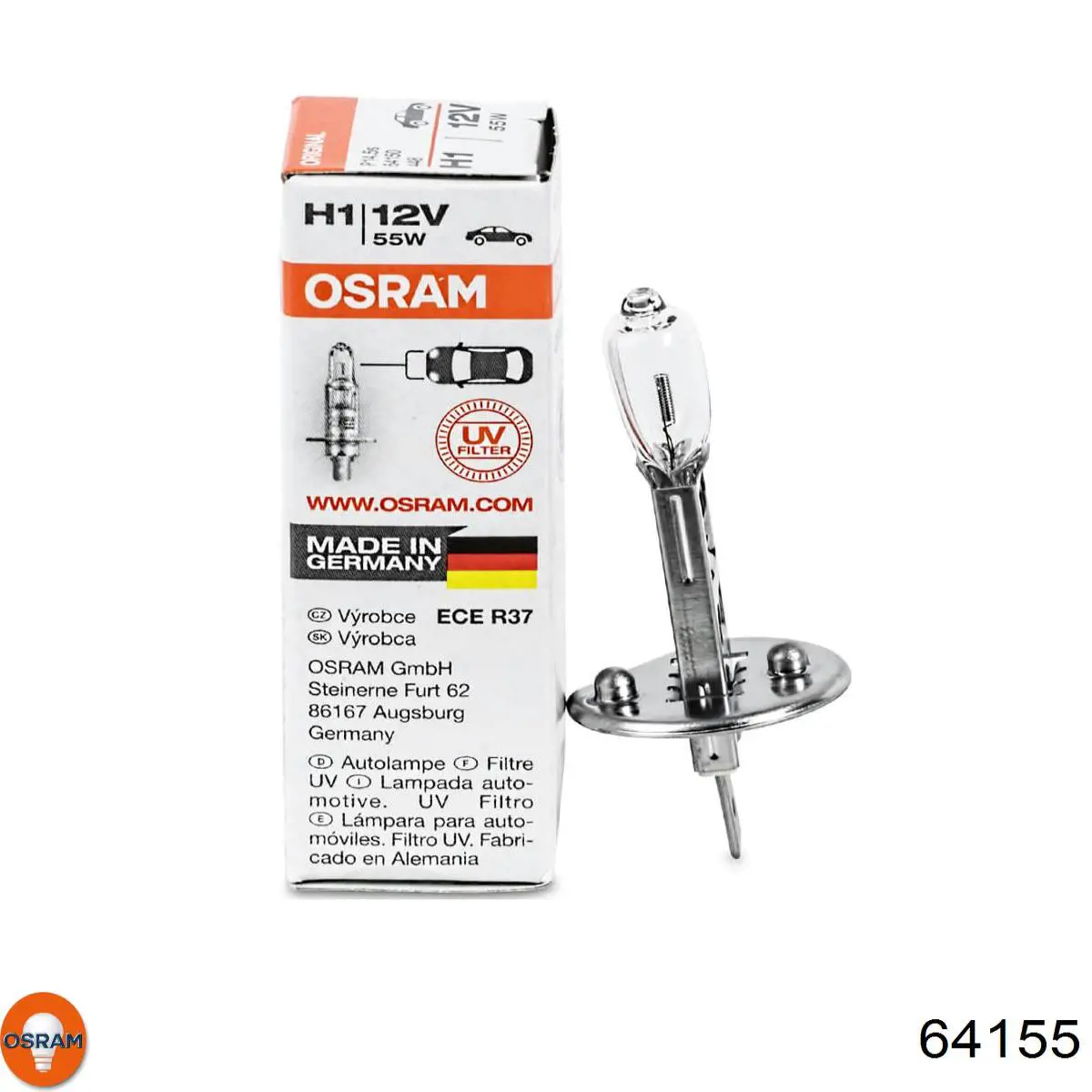 Лампочка галогенна Osram 64155