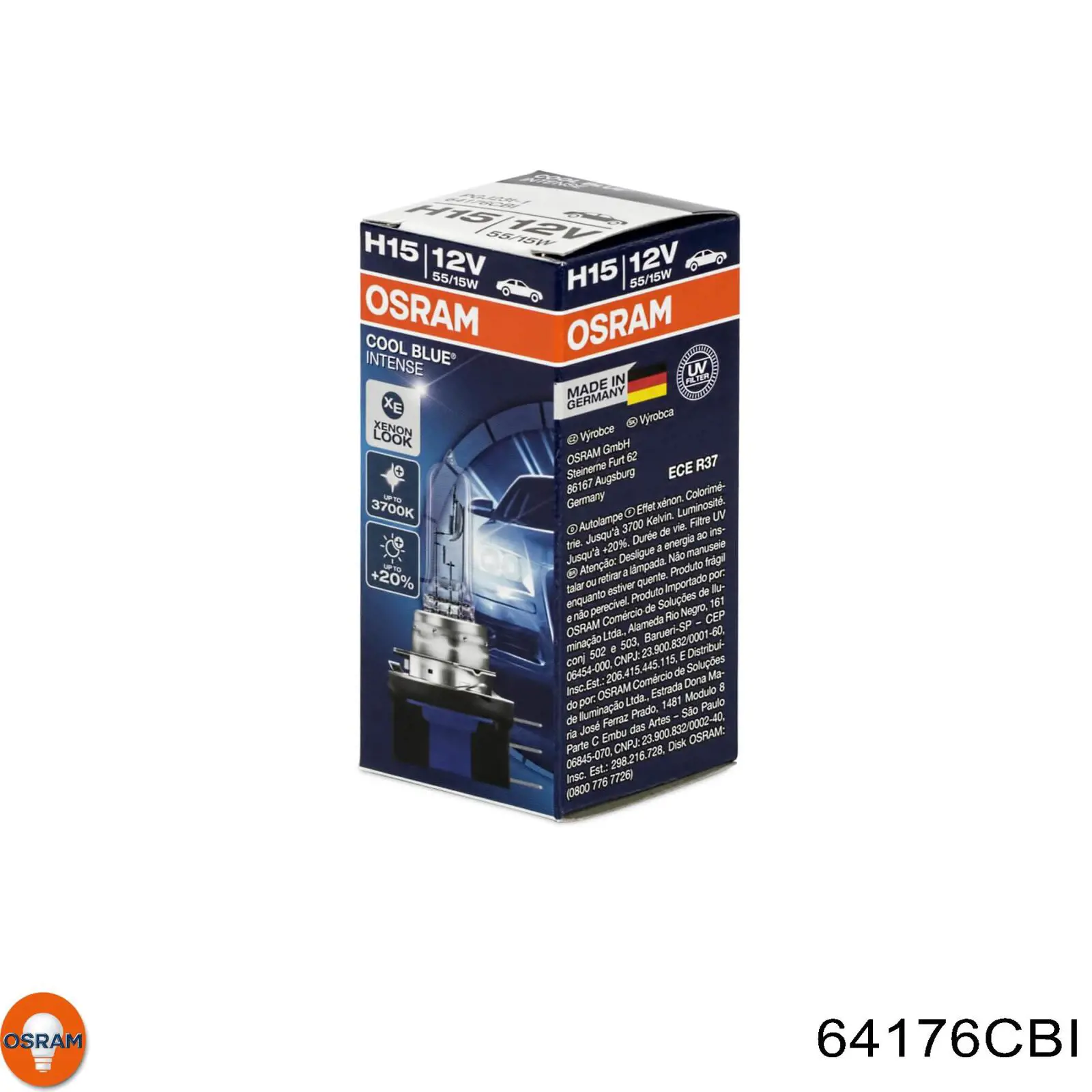 Лампочка галогенна 64176CBI Osram