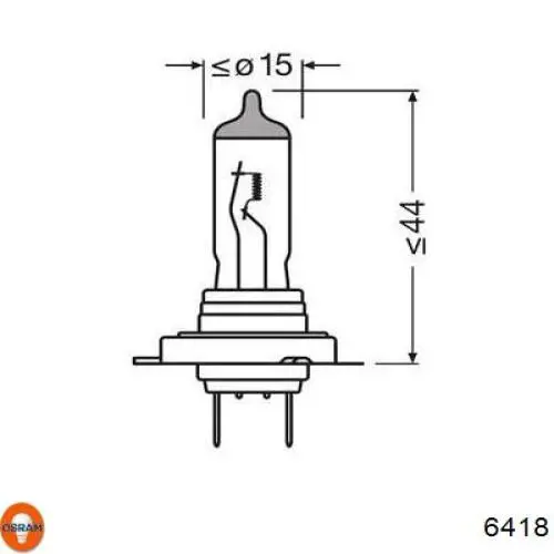 Лампочка 6418 Osram