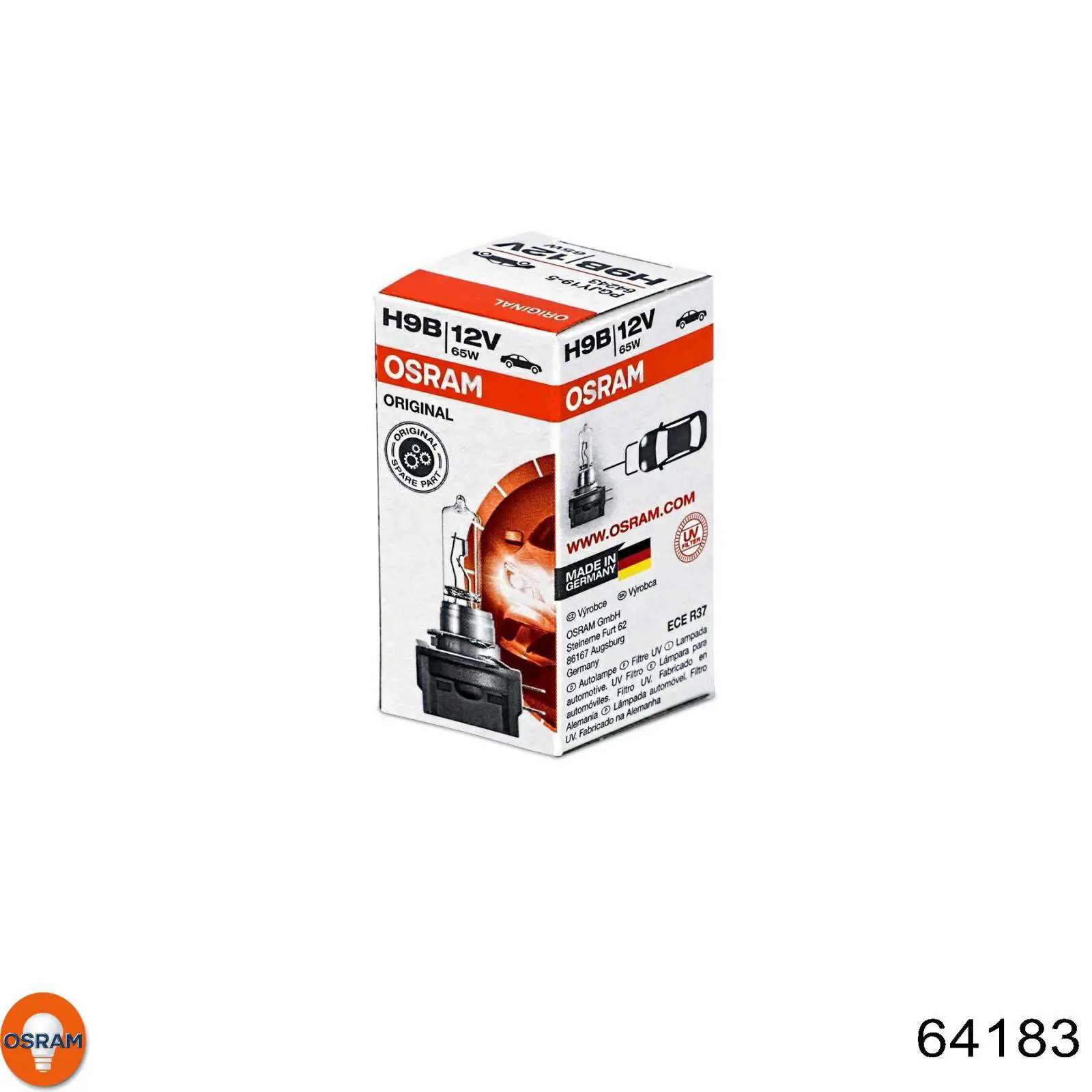 Лампочка галогенна 64183 Osram