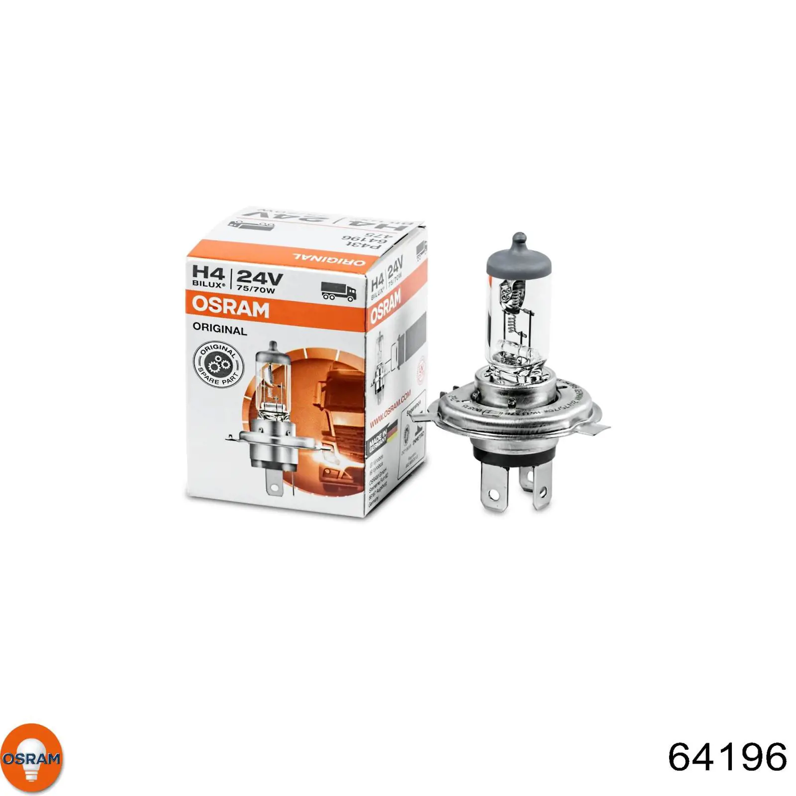 Лампочка галогенна 64196 Osram