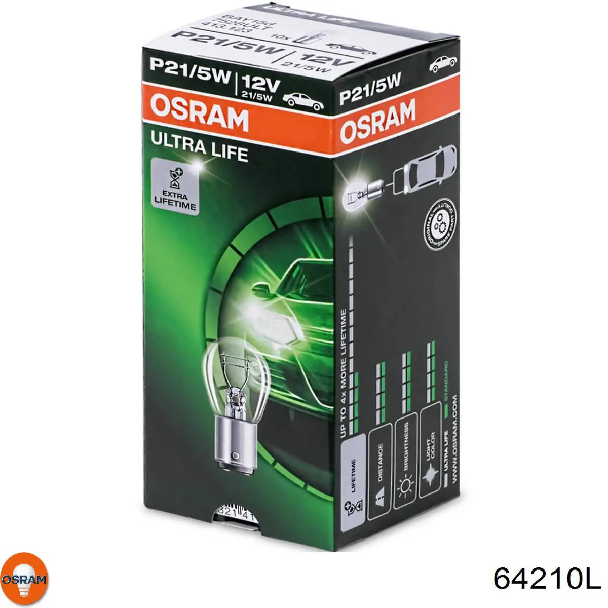 Лампочка галогенна Osram 64210L ціна, від 4.04 USD
