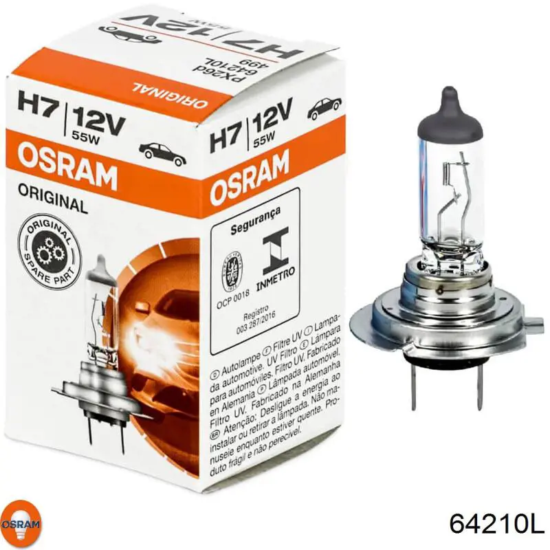 Лампочка галогенна 64210L Osram