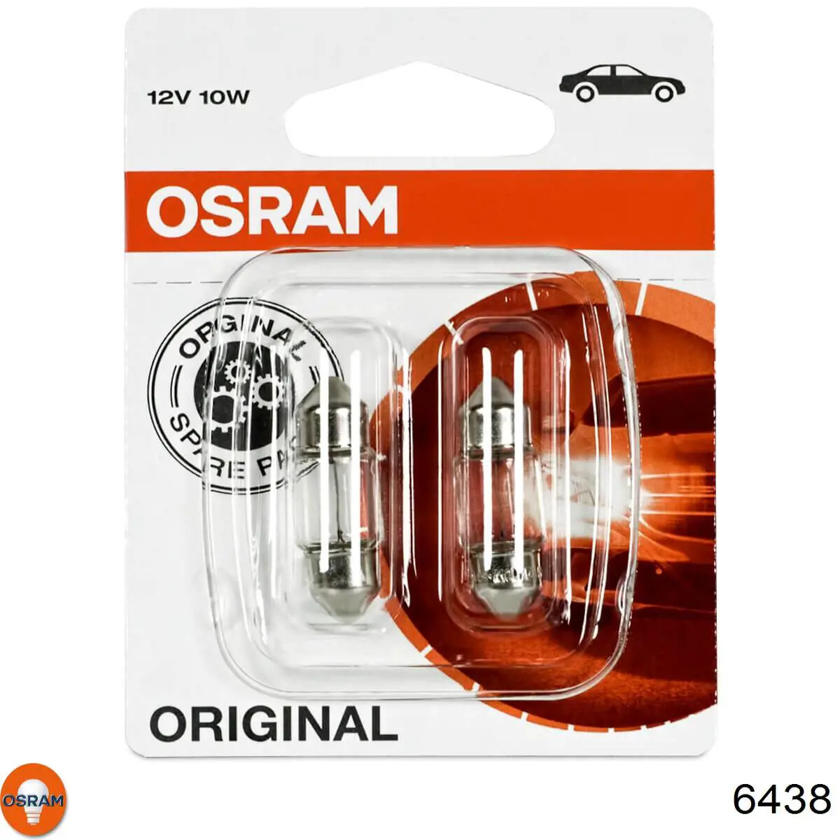 6438 Osram Лампочка плафону освітлення салону/кабіни