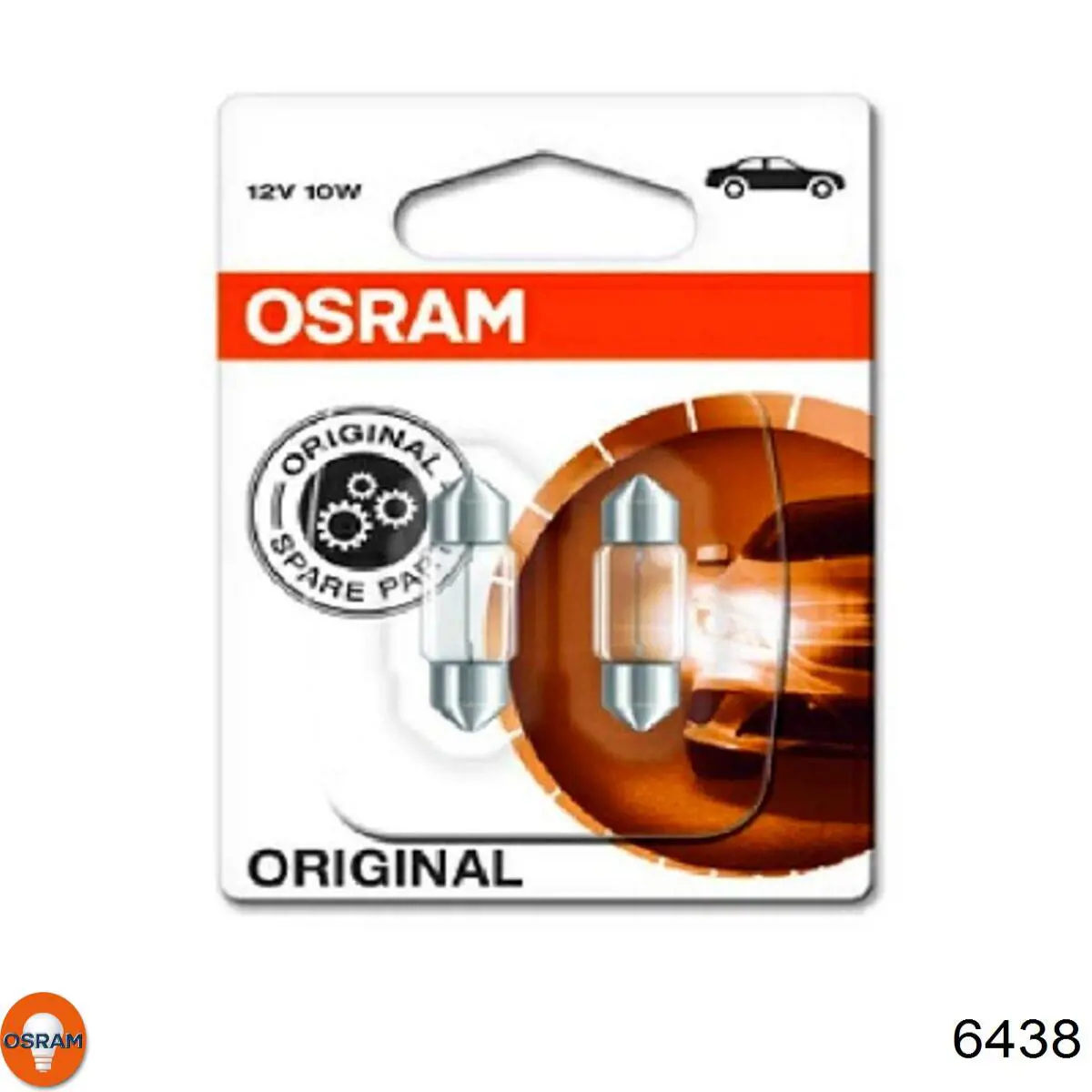 Лампочка плафону освітлення салону/кабіни Osram 6438 ціна, від 0.97 USD