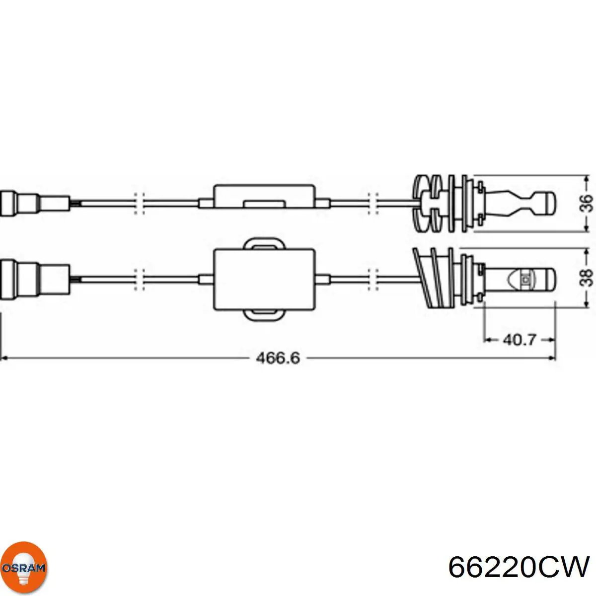 Купити 66220CW Osram Лампа противотуманки