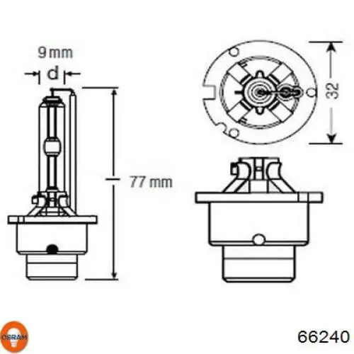 Купити 66240 Osram Лампочка ксеноновая
