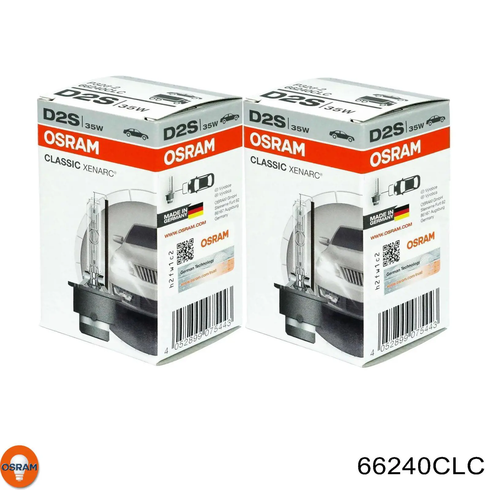 66240CLC Osram Лампочка ксеноновая