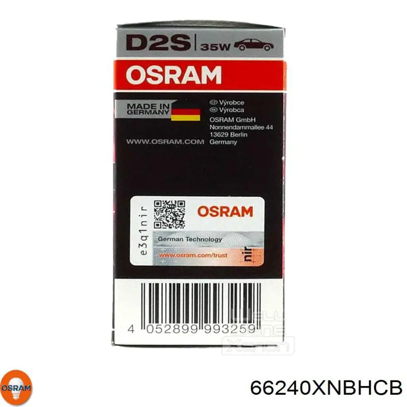 Купити 66240XNBHCB Osram Лампочка ксеноновая