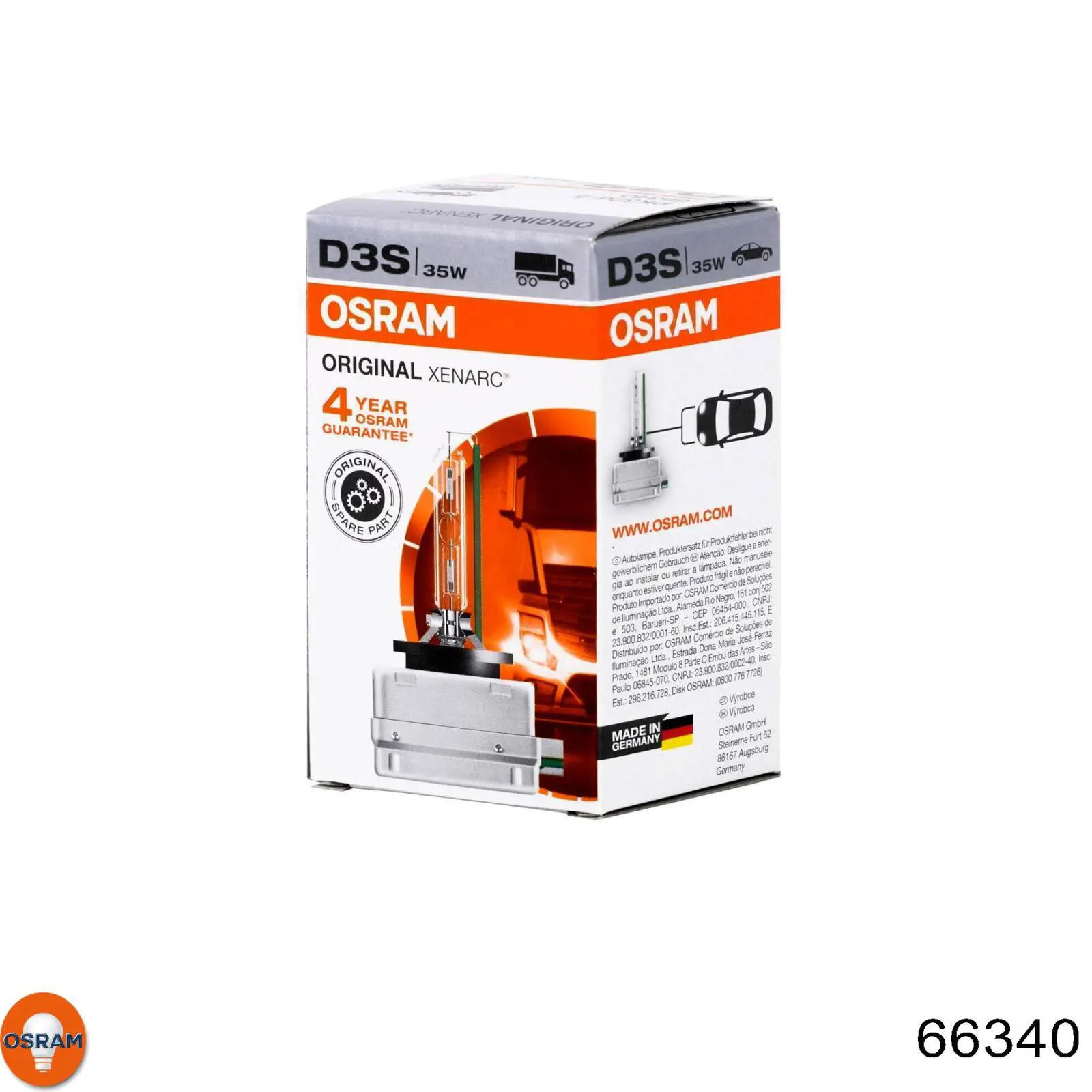 Биксенон Osram 66340