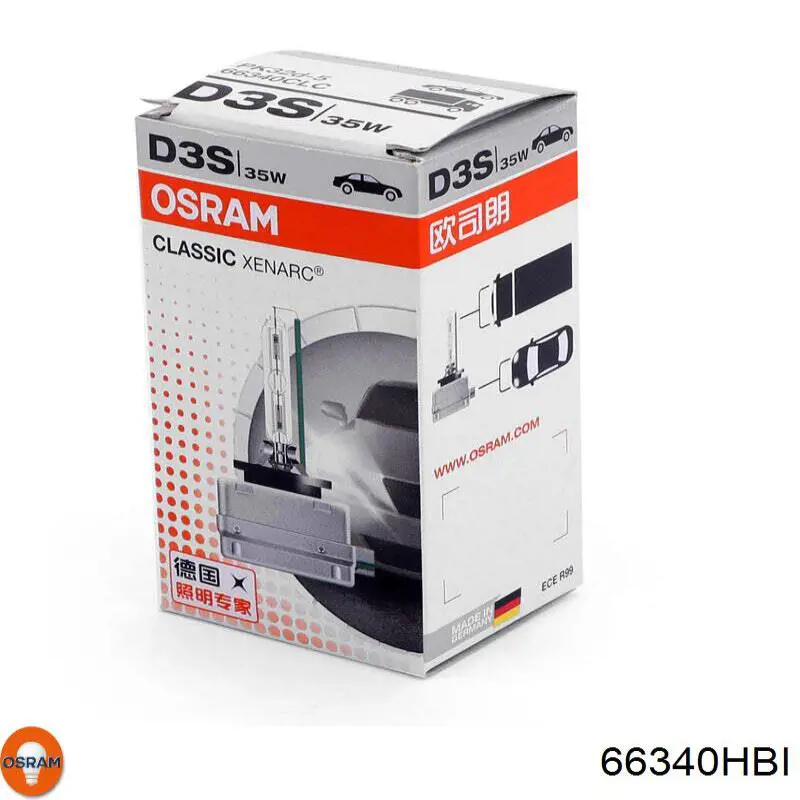 Купити 66340HBI Osram Лампочка ксеноновая