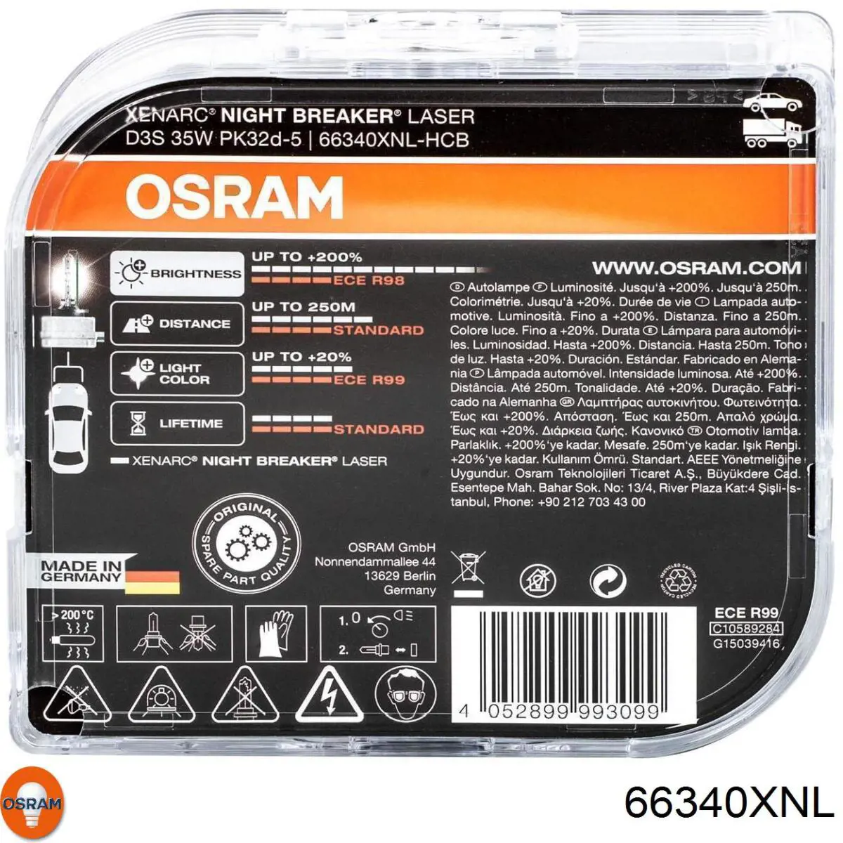 66340XNL Osram Лампочка ксеноновая